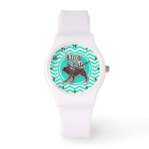 Montre Carlin drôle ; Aqua Chevron