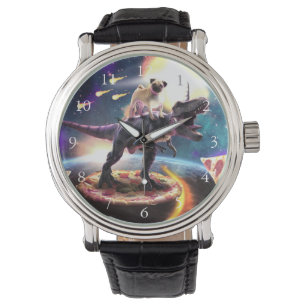 Montre Carlin équitation dinosaur licorne dans l'espace