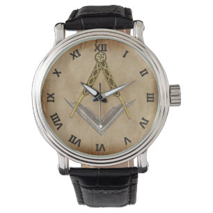 Montre Carré et boussole à l'oeil ouvert