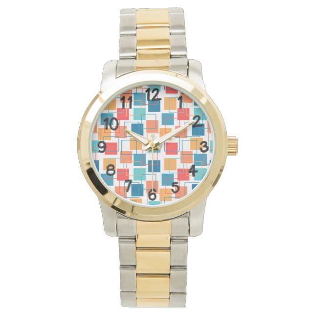 Montre Carrés et grands titres (devant)