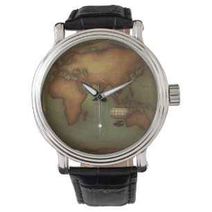 Montre Carte aéronautique Vintage de l'OId