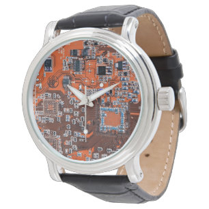 Montre Carte circuit imprimé circuit orange PCB