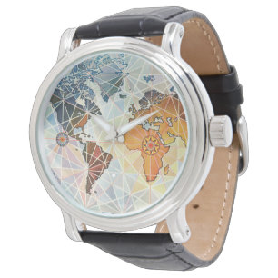 Montre Carte d'Air Afrique du monde