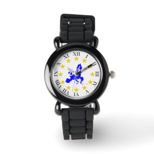 Montre Carte de l'Union européenne avec cercle étoilé