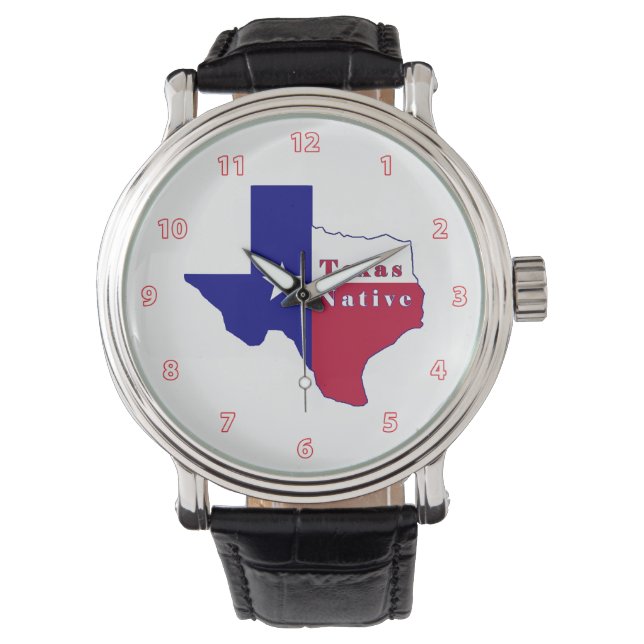 Montre Carte des drapeaux autochtones du Texas (devant)