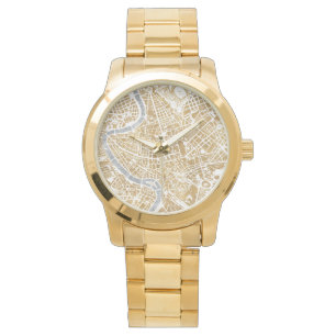 Montre Carte dorée de ville de Rome