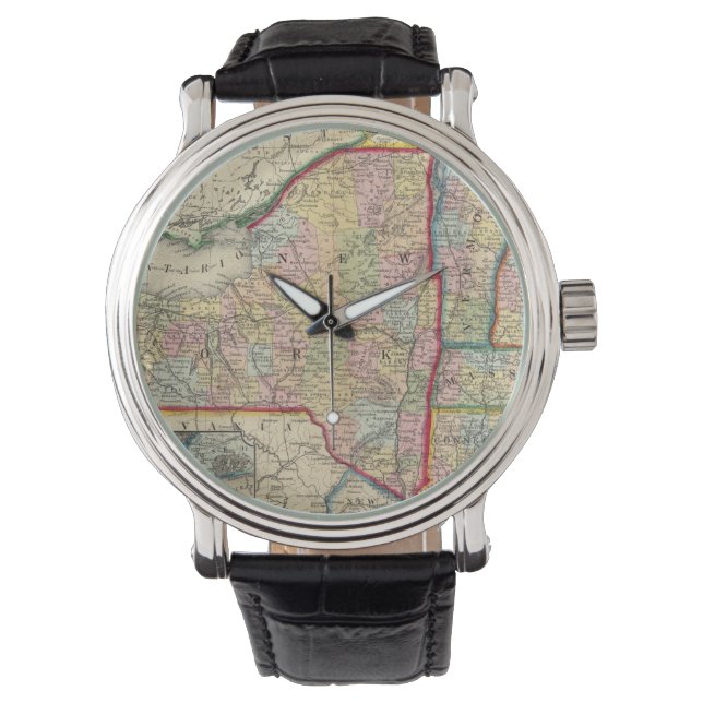 Montre Carte Du Comté Des États De New York (devant)