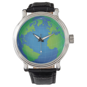 Montre Carte du monde