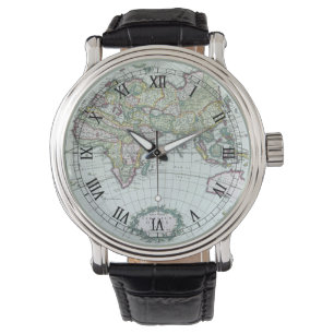 Montre Carte du monde antique du 17ème siècle, Frederick