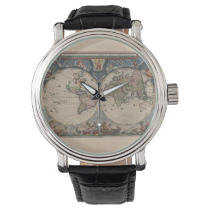 Montre Carte du monde Globe Travel Antique