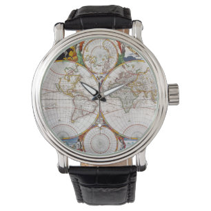 Montre CARTE du MONDE, XVIIème siècle