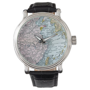 MONTRE CARTE : L'ASIE DE L'EST, 1907