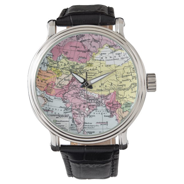 MONTRE CARTE : L'EUROPE EN ASIE (devant)
