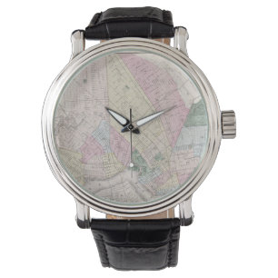 Montre Carte vintage de Brooklyn (1873)