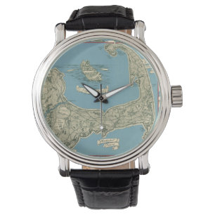 Montre Carte vintage de Cape Cod (1945)
