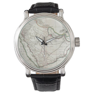 Montre Carte vintage de l'Arabie Saoudite (1771)