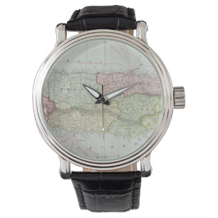 Montre Carte Vintage de Porto Rico (1901)