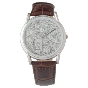 Montre Carte Vintage du parc national de Yellowstone
