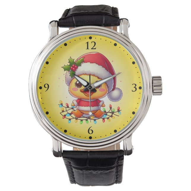 Montre Cartoon de canard de Noël Père Noël-68362 (devant)