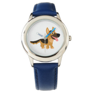 Montre Cartoon mignon allemand berger chien Watch