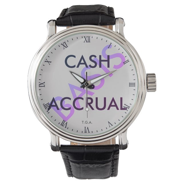 Montre "CASH vs ACCRUAL" (devant)