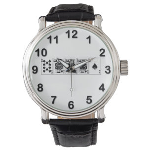 Montre Casino Night Poker Royal Straight Flush Spades