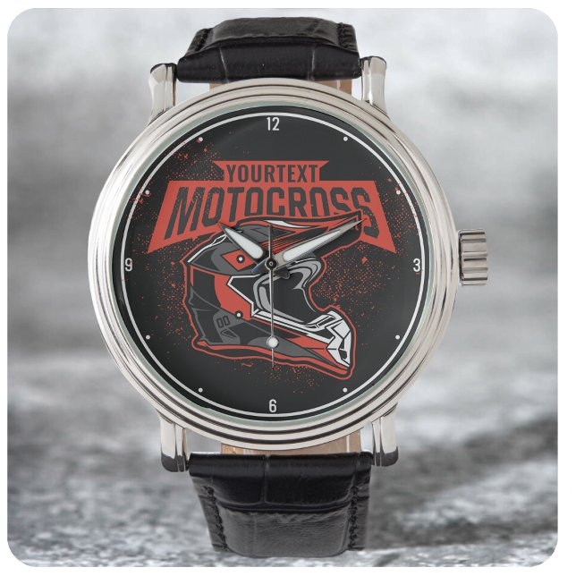 Montre Casque de course de motocross motocross personnali (Créateur téléchargé)