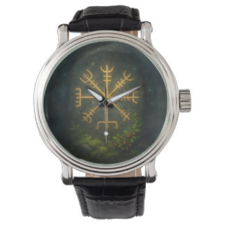 Montre Casque de l'Épouvante Aegishjalmur Symbole Protect