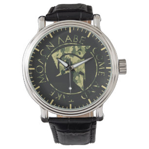 Montre Casque spartiate Molon Labe Camo Militaire