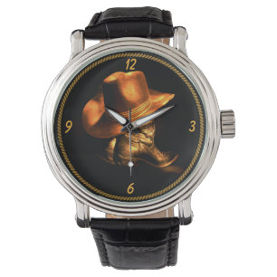MONTRE CASQUETTE DE COWBOY & BOOTS    