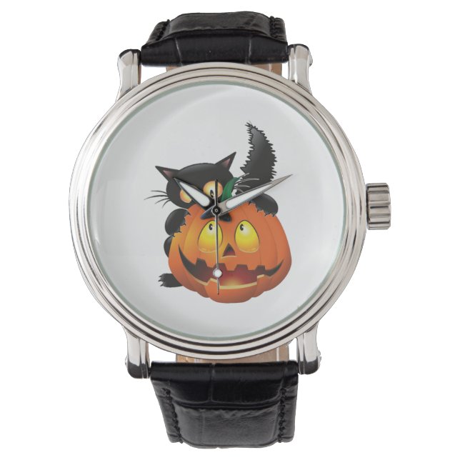 MONTRE CAT HALLOWEEN (devant)