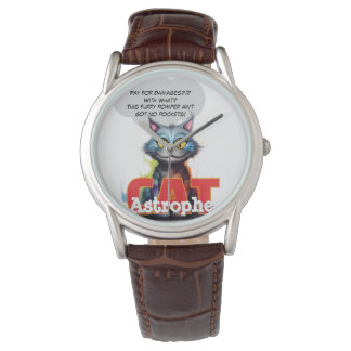 Montre CatAstrophe | « Pas de Poches » eWatch de la bande