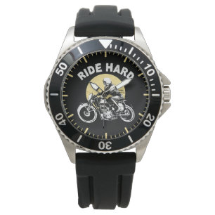 Montre Cavalier de moto coucher de soleil Ride Hard