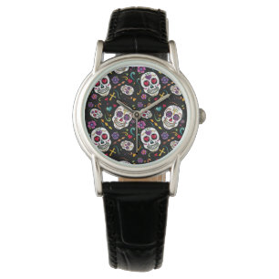 Montre Célébration de Calaveras - noir