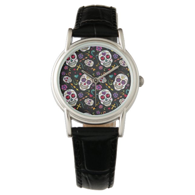 Montre Célébration de Calaveras - noir (devant)