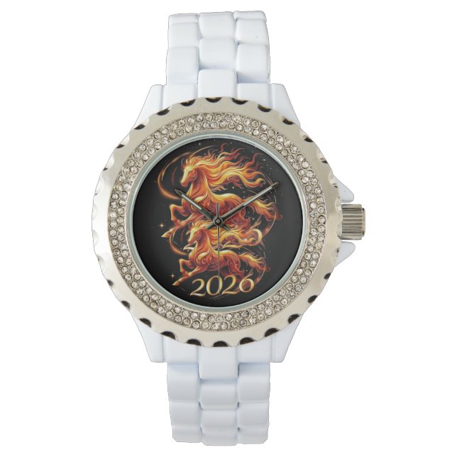 Montre Célébrations de l'année du cheval chinois 2026 (devant)