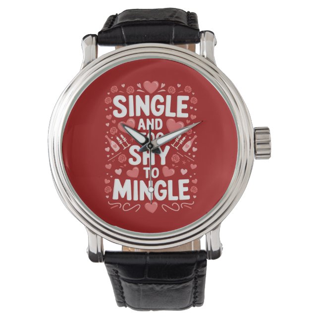 Montre Célibataire et trop timide pour faire la fête Funn (devant)