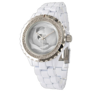 Montre Centre Classique Rose Blanche