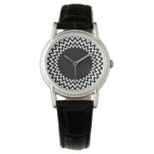 Cercle blanc noir Chevron