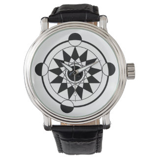 Montre Cercle de culture géométrique futuriste Mandala