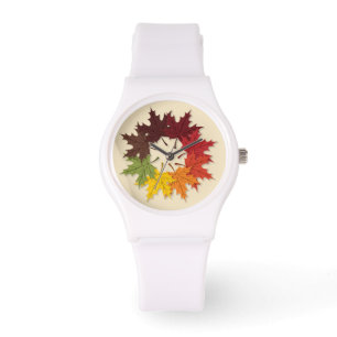 Montre Cercle de feuilles d'érable
