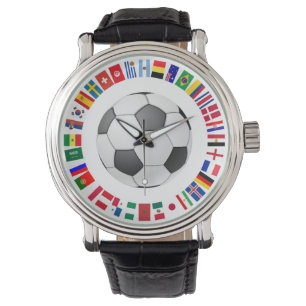 MONTRE CERCLE DE SYMBOLE DE FOOTBALL DE SOCCER 2018