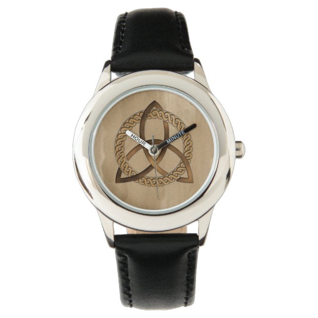 Montre Cercle de trinité triquetra celtique (devant)