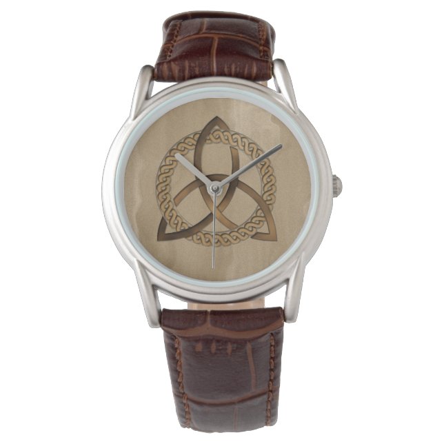 Montre Cercle de trinité triquetra celtique (devant)