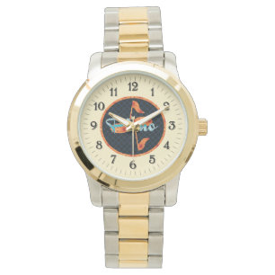 Montre Cercle Motif Piano Notes