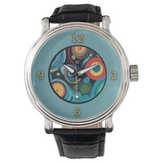 Montre Cercles artistiques masculins élégants
