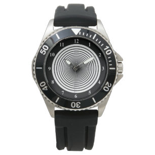 Montre Cercles blancs noirs - Choisir les couleurs