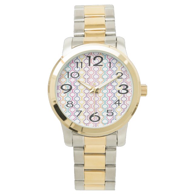 Montre Cercles ouverts colorés (devant)