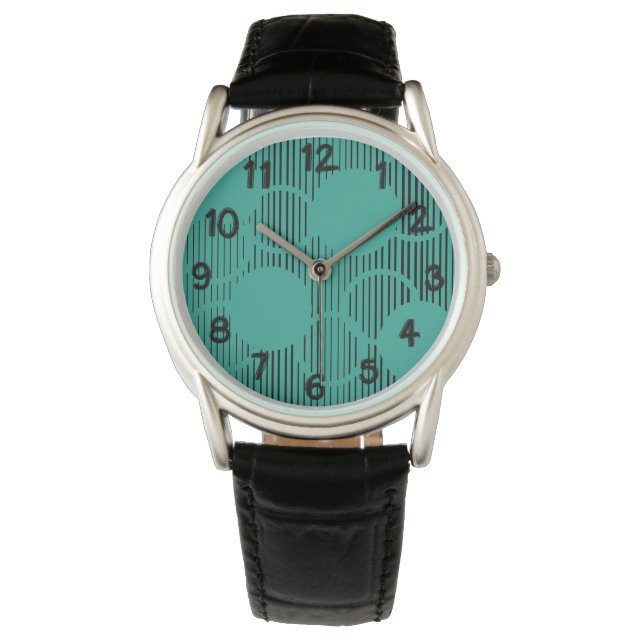 Montre Cercles Turquoise (devant)