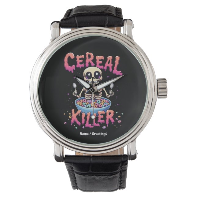 Montre Cereal Killer Breakfast Funky Cereal Bowl Skeleton (devant)
